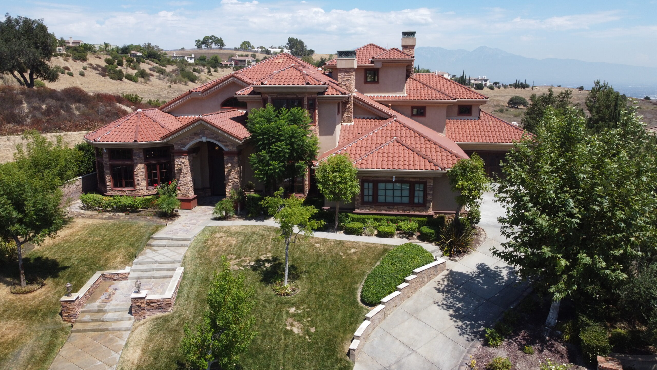 Home inspector in Chino Hills California using drone photography